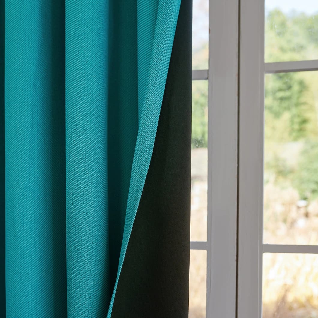 Curtain Club Blackout Grommet Curtains 52x63 Turquoise (1 pair)