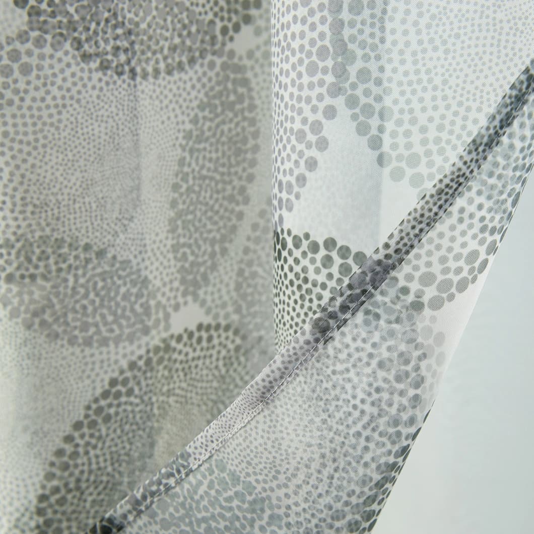 Voile Sheer Rod Pocket Curtains Silver 52x95 (4 Panels)