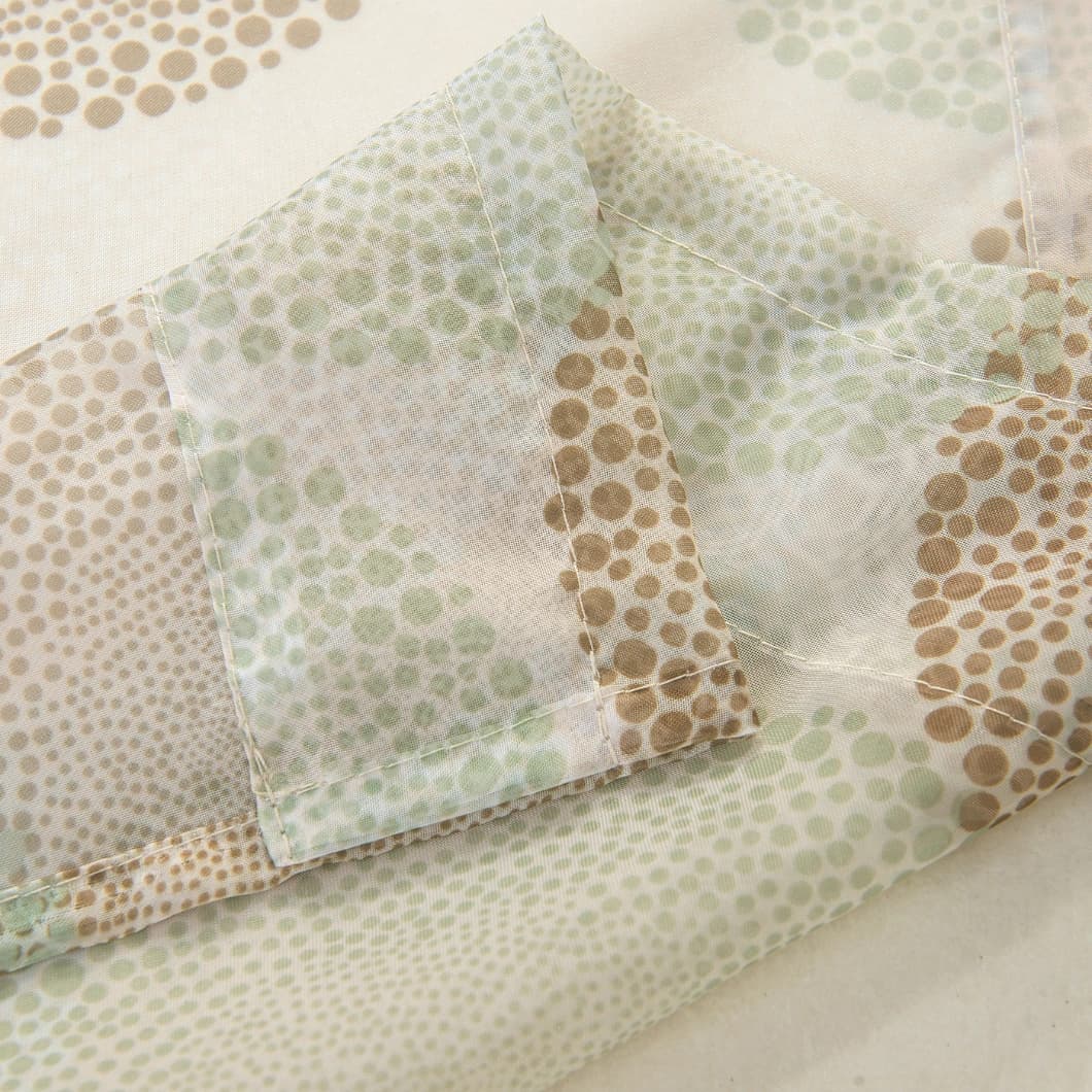 Voile Sheer Rod Pocket Curtains 52x84 Beige (4 Panels)