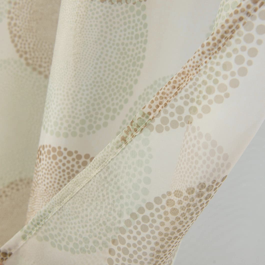 Voile Sheer Rod Pocket Curtains 52x84 Beige (4 Panels)