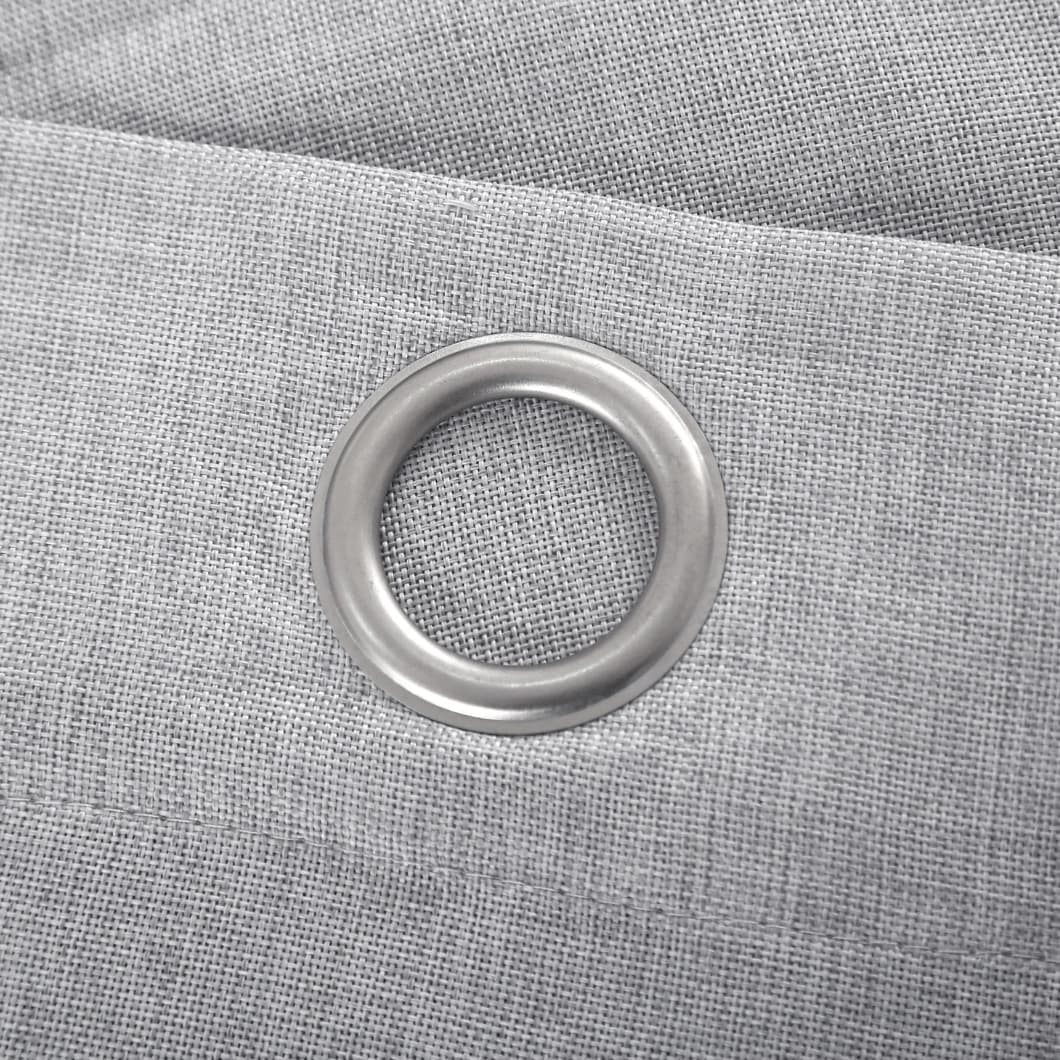 Solid Decorative Grommet Curtains 34x84 Silver (4 Panels )