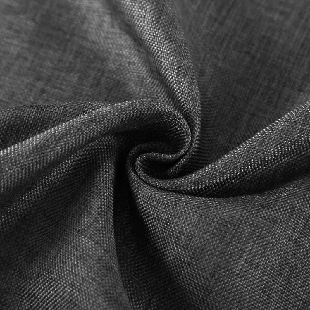 Solid Decorative Grommet Curtains 34x84 Inch – Charcoal 4 Panels