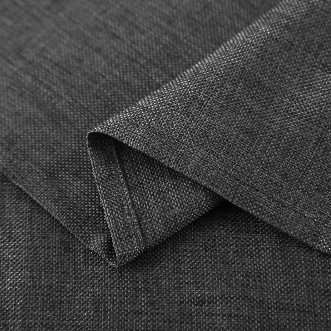 Solid Decorative Grommet Curtains 34x84 Inch – Charcoal 4 Panels