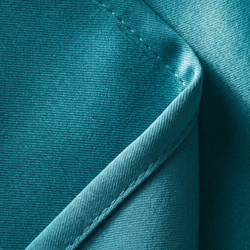 Curtain Club Solid Blackout Grommet Curtains 52x84 Teal (1 Pair)