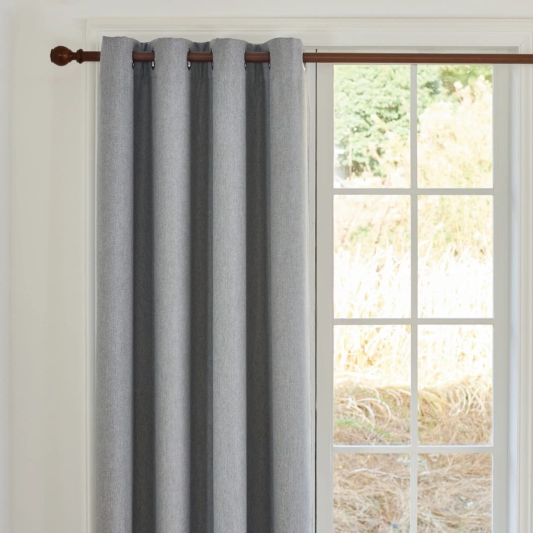Blackout Grommet Curtains 52x95 Silver (1 Pair)