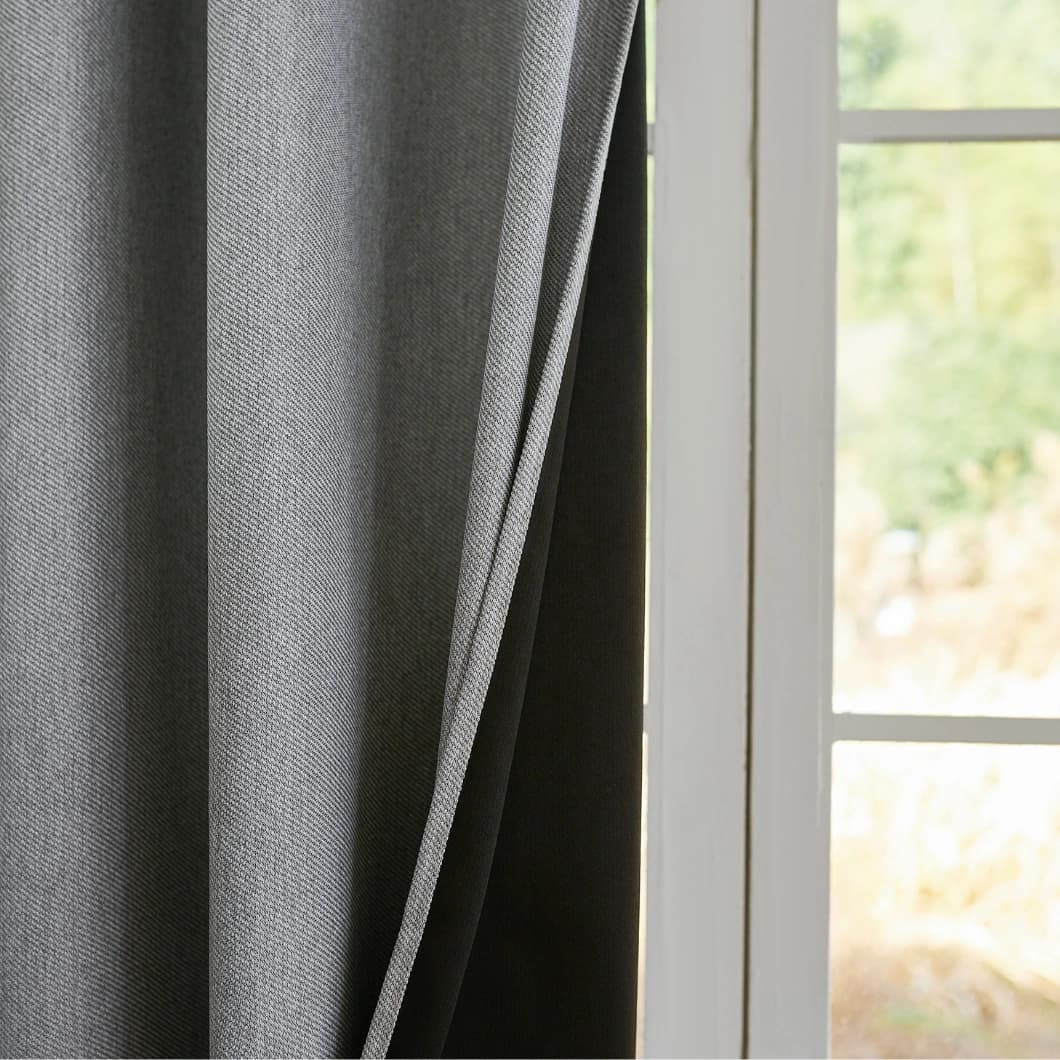 Blackout Grommet Curtains 52x95 Silver (1 Pair)
