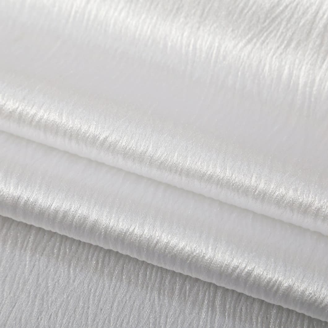 Heavy Crushed Sateen Rod Pocket Blackout Curtain 52x90 White (1 Pair)