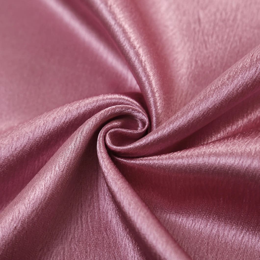 Heavy Crushed Sateen Rod Pocket Curtain 52x90 Dusty Rose (1 Pair)