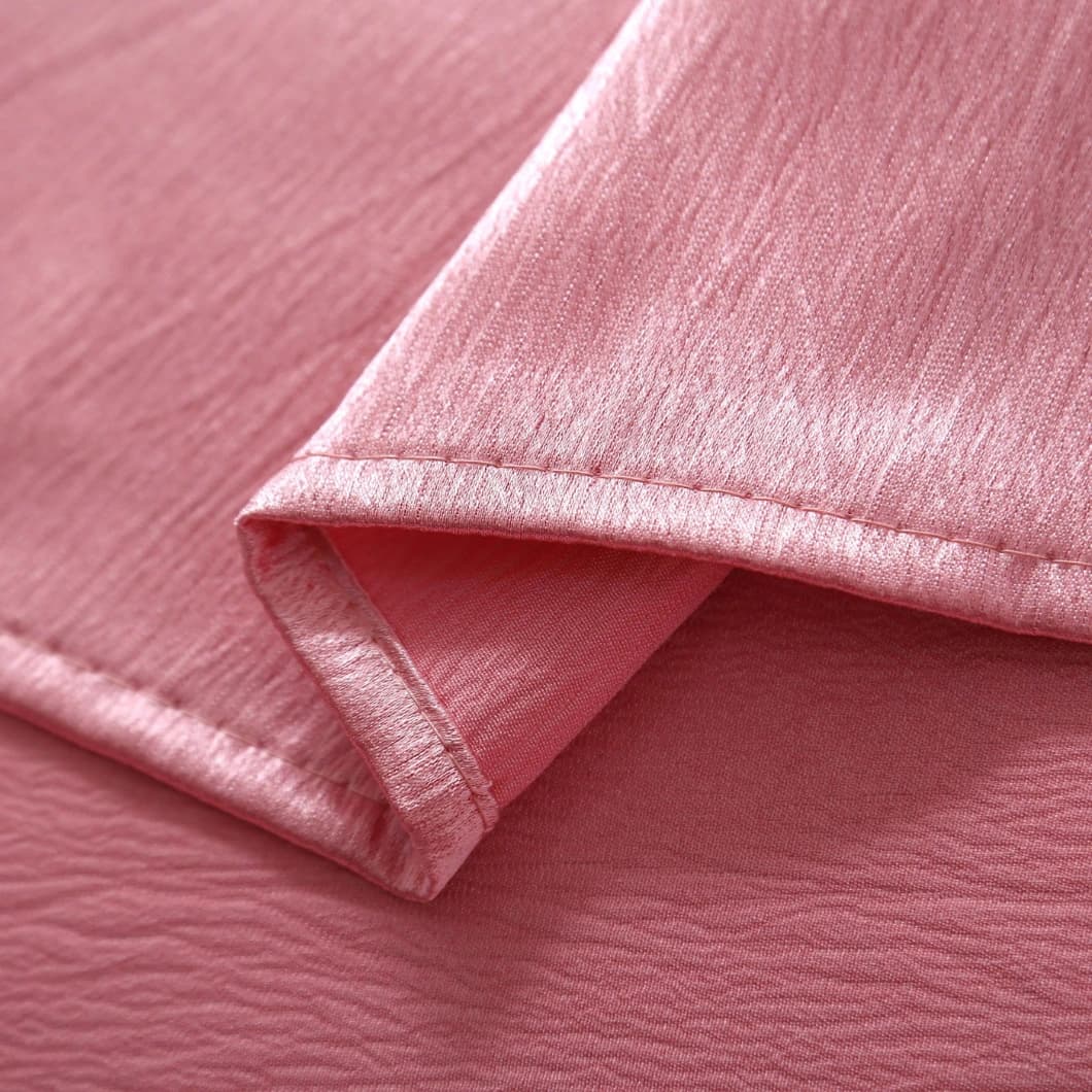 Heavy Crushed Sateen Rod Pocket Curtains 52x90 Blush (1 Pair)