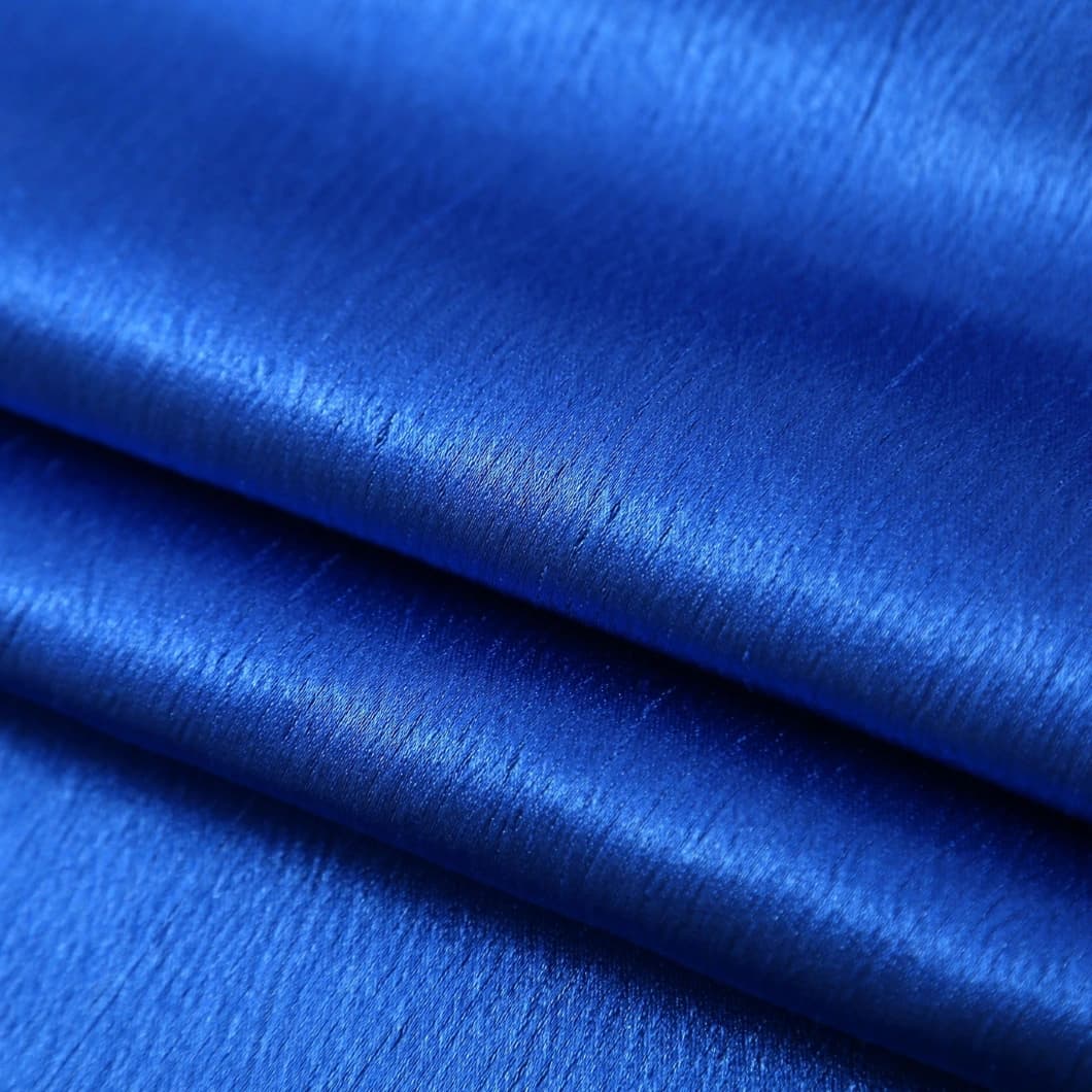 Heavy Crushed Sateen Rod Pocket Curtains 52x90 Royal Blue (1 Pair)