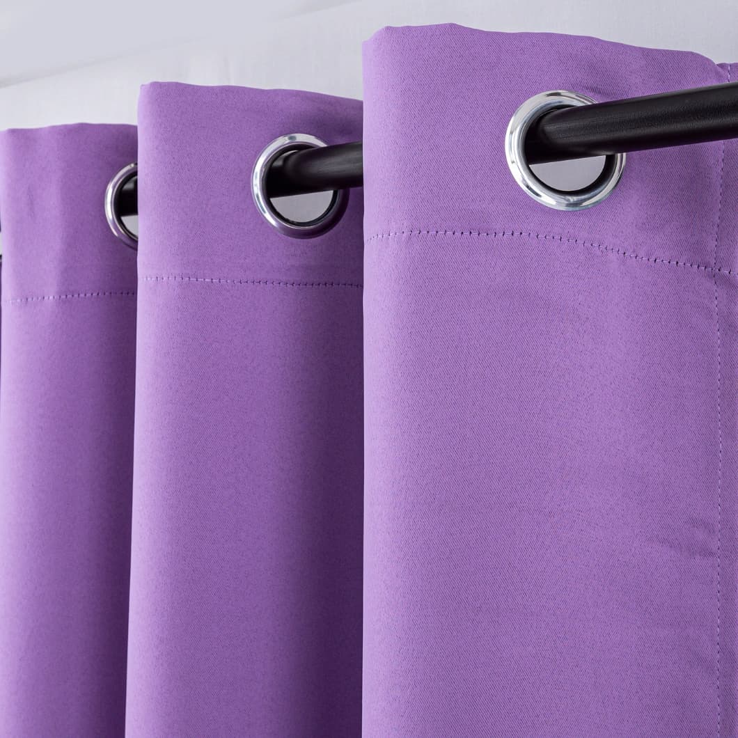 Solid Blackout Grommet Curtains 52x95 Lavender (4 Panels)