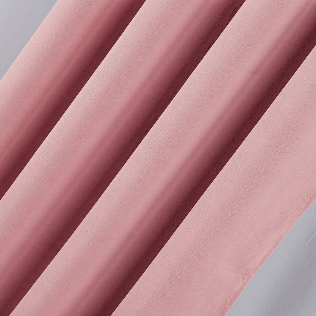 Solid Blackout Grommet Curtains 52x95 Blush (4 Panels)