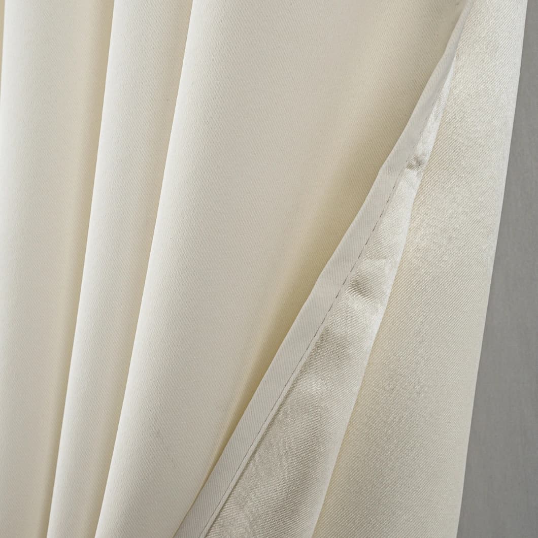 Solid Blackout Grommet Curtains 52x95 Beige (4 Panels)