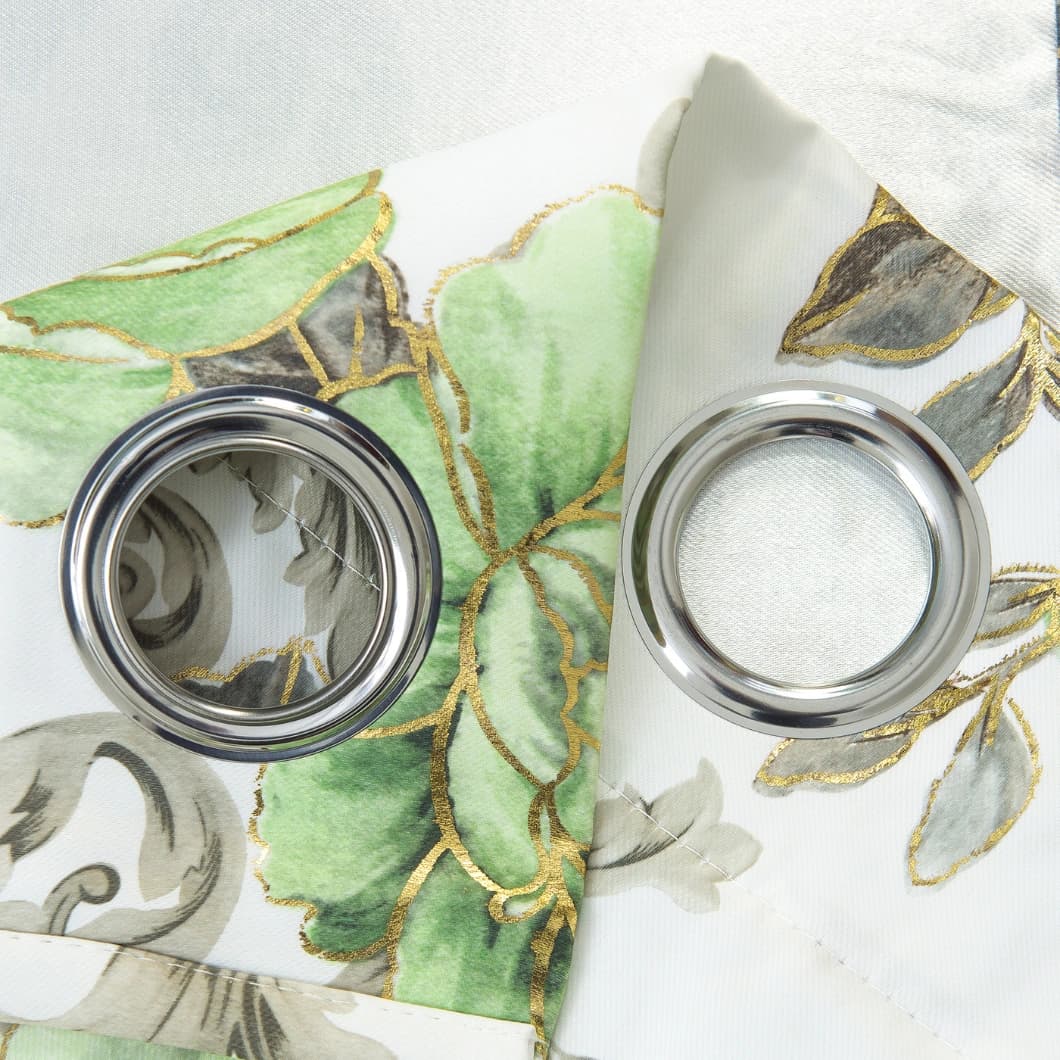 Curtain Club Metallic Blackout Grommet Curtains 52x84 Lime (1 Pair)