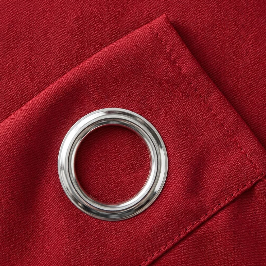 Curtain Club Solid Blackout Grommet Curtains 52x84 Red (1 Pair)