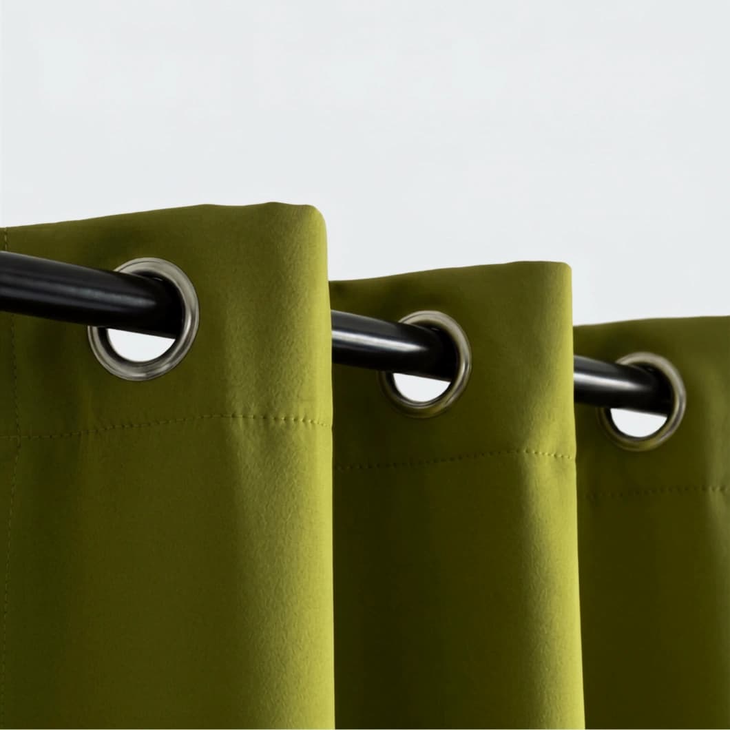Curtain Club Blackout Grommet Curtains 52x84 Olive Green (1 Pair)