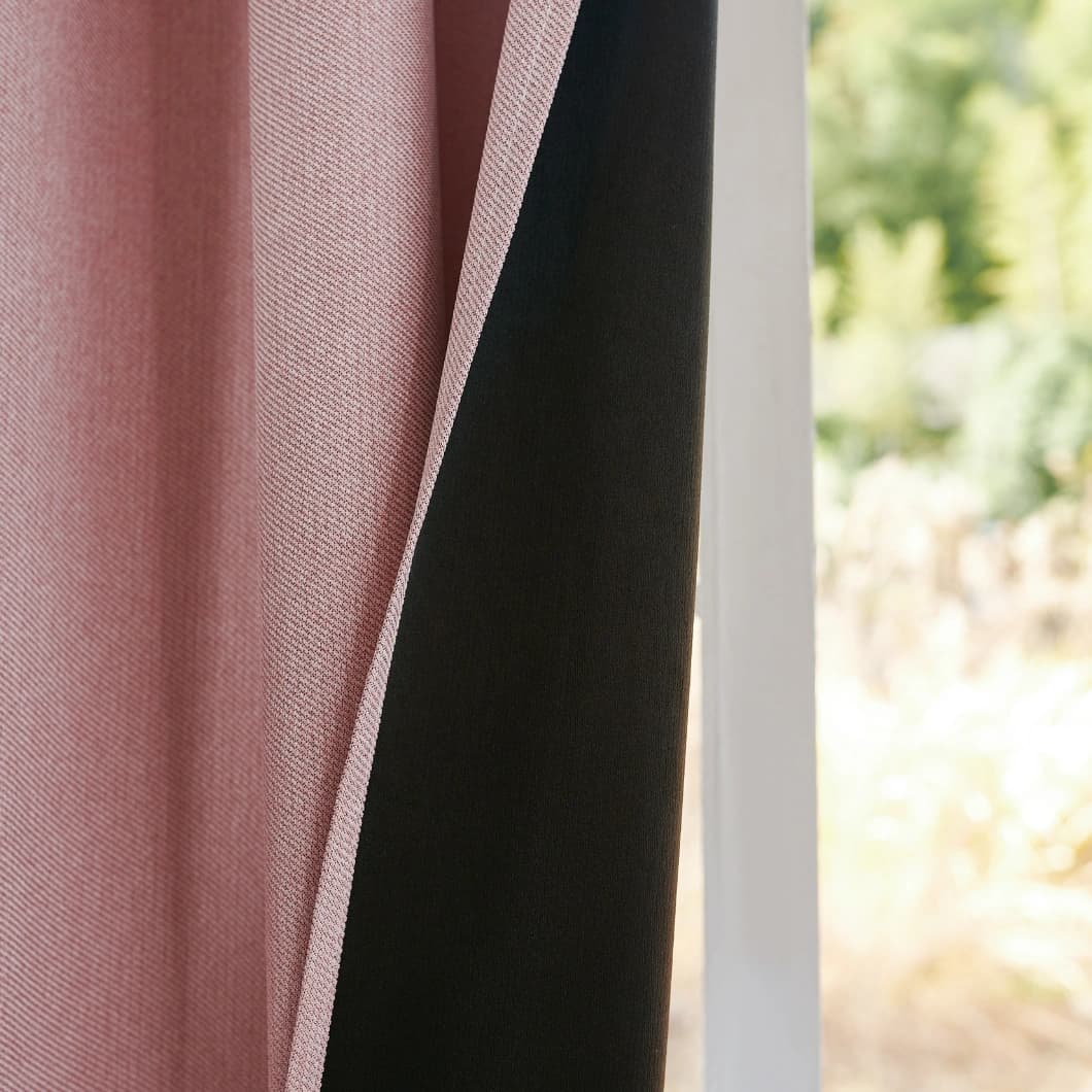 Curtain Club Blackout Grommet Curtains 52x63 Blush (1 pair)